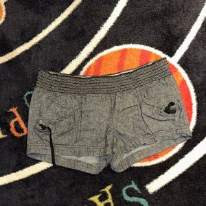 Rewind High Waist Gray Shorts